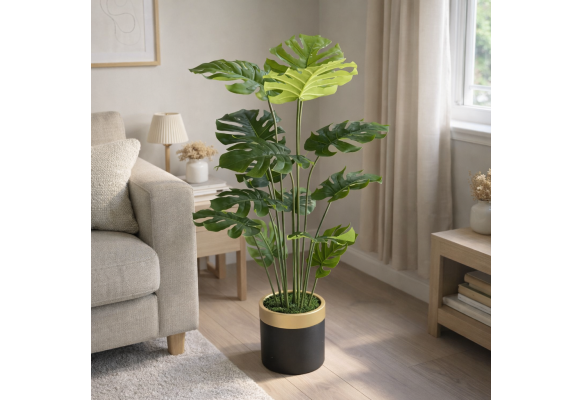 Monstera Yapraklı Yapay Salon Ağacı 165 cm